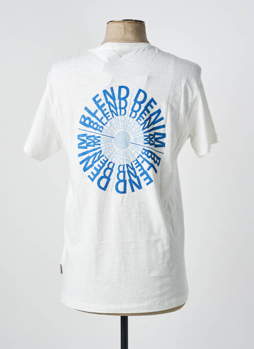 T-shirt coupe cintrée manches courtes blanc BLEND homme