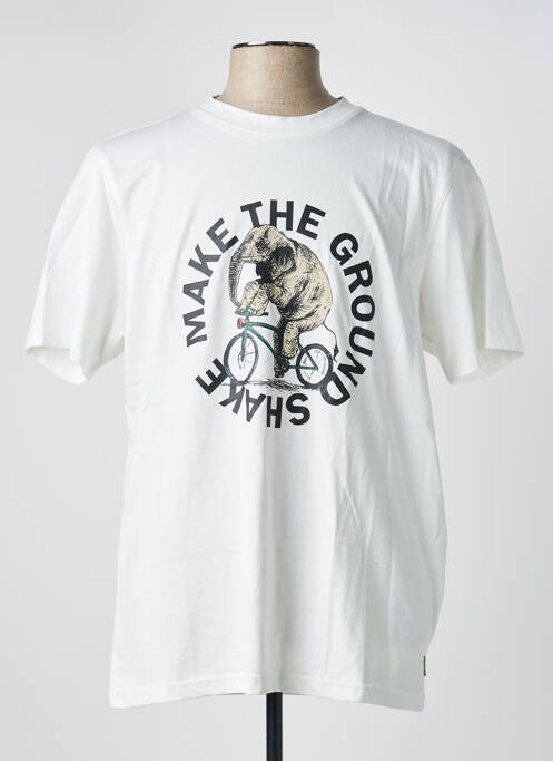 T-shirt stretch manches courtes blanc BLEND homme