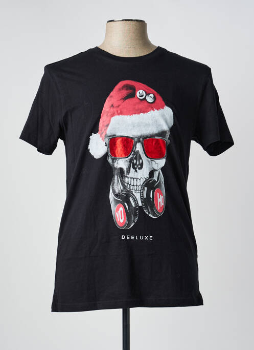 T-shirt coupe cintrée manches courtes noir DEELUXE homme