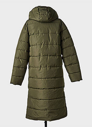 Doudoune poches a capuche vert ICHI femme