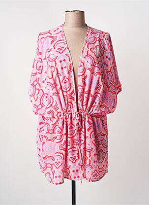 Veste kimono légère et transparente rose DAPHNEA femme