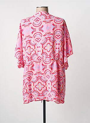 Veste kimono légère et transparente rose DAPHNEA femme