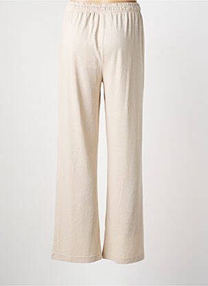 Pantalon large coupe fluide taille normale beige DEELUXE femme