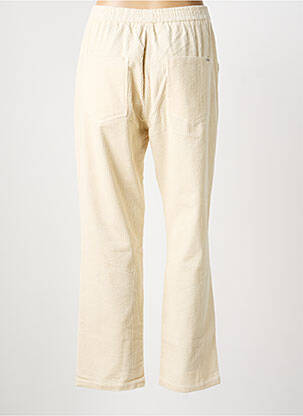 Pantalon droit stretch taille normale beige DEELUXE femme