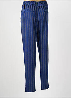 Pantalon slim taille haute taille haute bleu ICHI femme