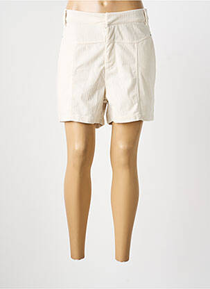 Short taille à pinces taille normale beige DEELUXE femme