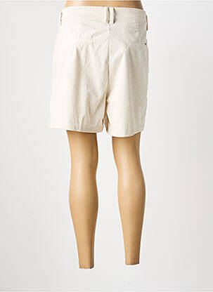 Short taille à pinces taille normale beige DEELUXE femme