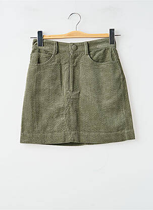 Jupe courte poches vert LAURE + MAX femme