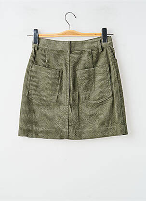 Jupe courte poches vert LAURE + MAX femme
