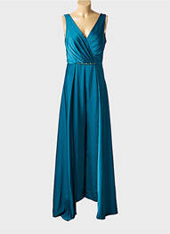 Robe longue sans manche sans manche vert LAUTINEL PARIS femme