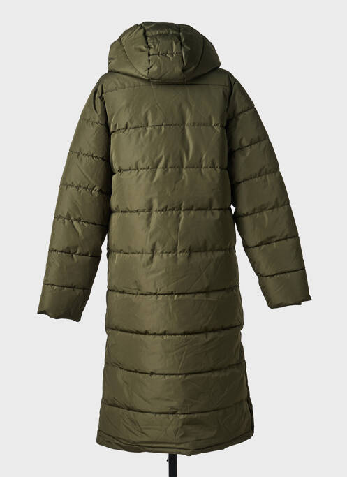 Doudoune poches a capuche vert ICHI femme