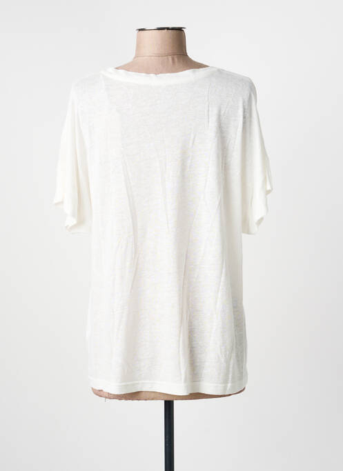 T-shirt stretch manches courtes beige KANOPE femme