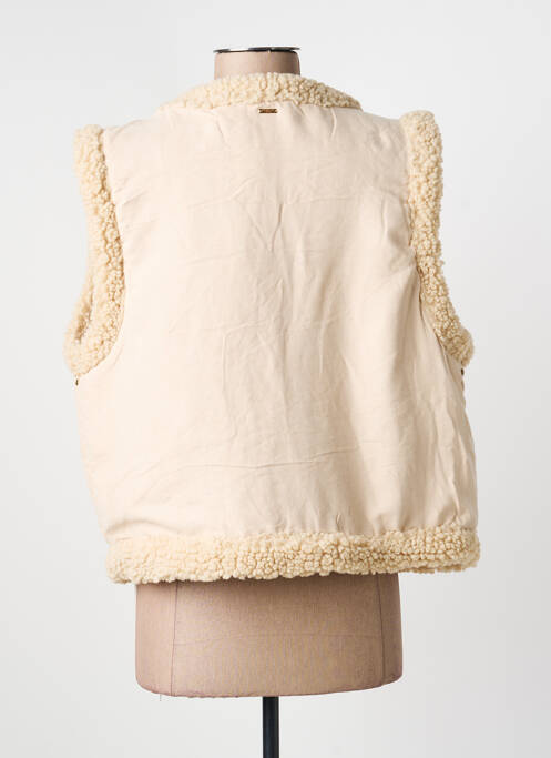 Gilet sans manche poches beige DEELUXE femme