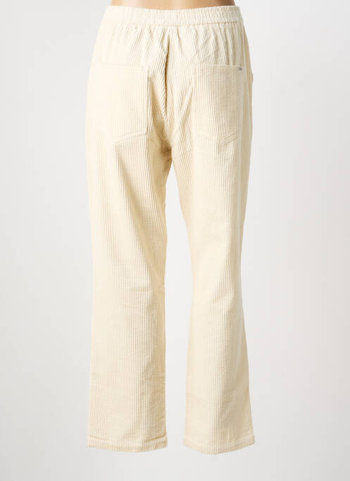 Pantalon droit stretch taille normale beige DEELUXE femme