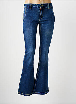 Jean coupe flare stretch taille normale bleu PLACE DU JOUR femme