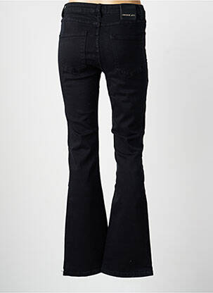 Pantalon flare fermeture zippée sous rabat boutonné noir QUEEN HEARTS femme