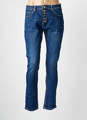 Jeans coupe slim slim taille normale bleu PLACE DU JOUR femme