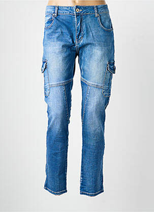 Jeans coupe slim poches bleu PLACE DU JOUR femme