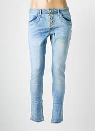 Jeans coupe slim poches bleu PLACE DU JOUR femme