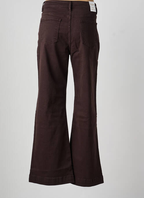 Pantalon flare coupe évasée marron ZAC & ZOE femme