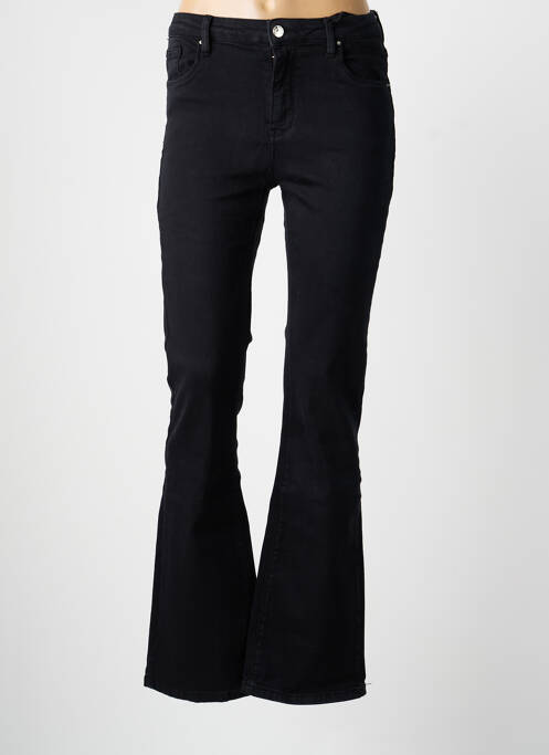 Pantalon flare coupe évasée noir QUEEN HEARTS femme