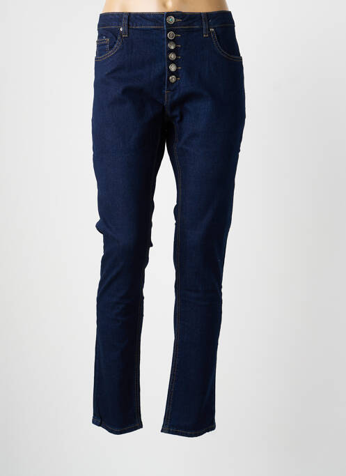 Jeans coupe slim poches bleu PLACE DU JOUR femme