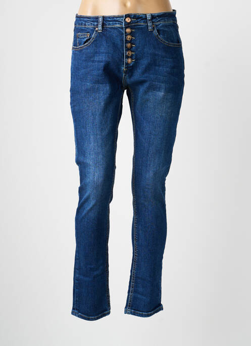 Jeans coupe slim slim taille normale bleu PLACE DU JOUR femme