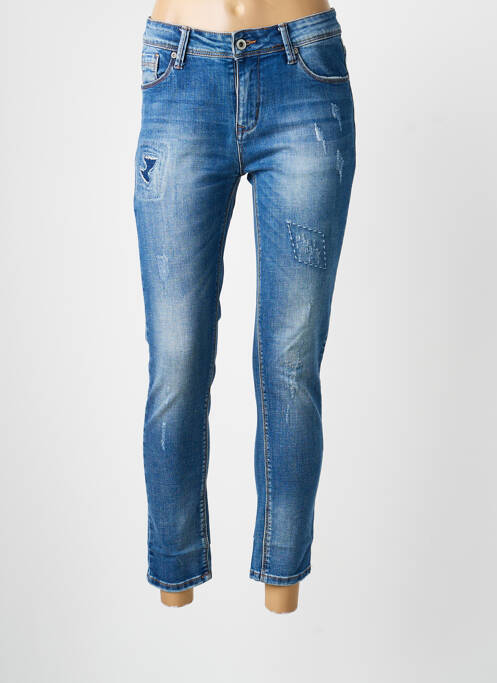 Jeans coupe slim poches bleu REMIXX femme