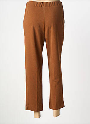 Pantalon 7/8 stretch taille normale marron CHARMING GIRL femme