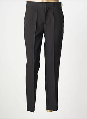 Pantalon slim tissage popeline taille normale noir EMABLUES femme