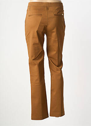 Pantalon droit stretch taille normale marron CHIC & JEUNE femme