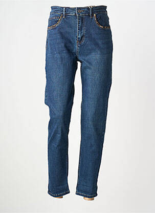 Jeans coupe slim stretch taille normale bleu ONADO femme