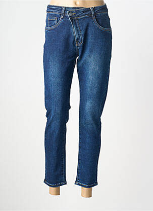 Jeans coupe slim stretch taille normale bleu NINA CARTER femme