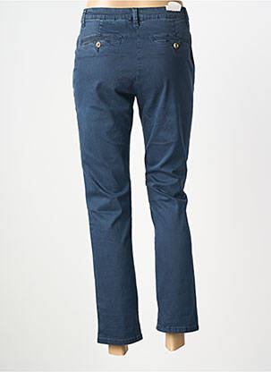 Pantalon chino tissage popeline taille normale bleu ZAC & ZOE femme