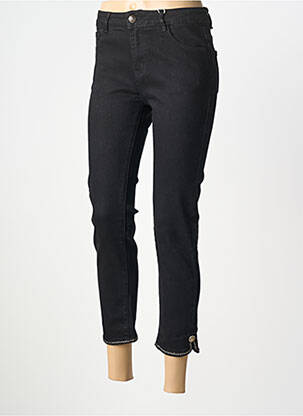 Pantalon 7/8 stretch taille normale noir ONADO femme