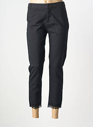 Pantalon 7/8 stretch taille normale noir DROLE DE COPINE femme