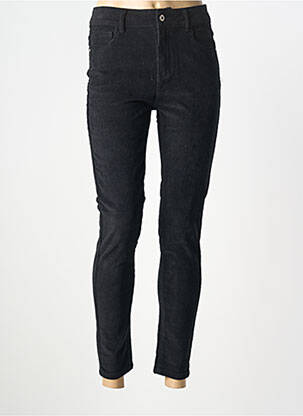 Pantalon slim stretch taille normale noir SARAH JOHN femme