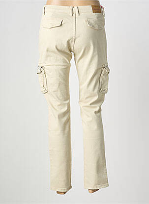 Pantalon slim stretch taille normale beige PLACE DU JOUR femme