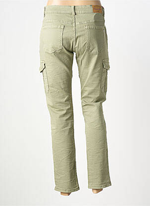 Pantalon cargo poches taille normale vert PLACE DU JOUR femme