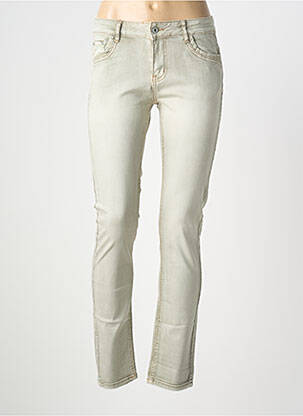Pantalon slim stretch taille normale gris ONADO femme
