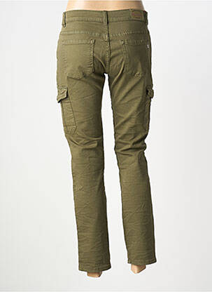 Pantalon cargo slim taille normale vert PLACE DU JOUR femme