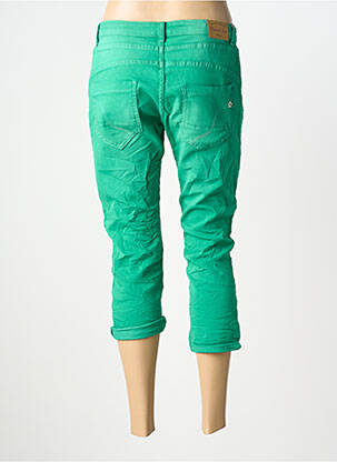 Pantacourt stretch taille normale vert PLACE DU JOUR femme