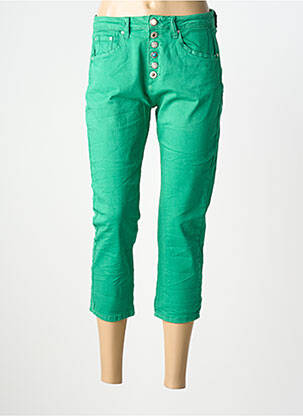 Pantacourt stretch taille normale vert PLACE DU JOUR femme