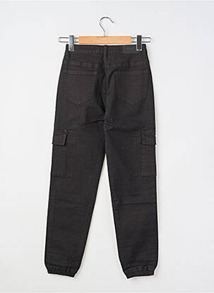 Pantalon cargo poches taille normale noir NINA CARTER femme