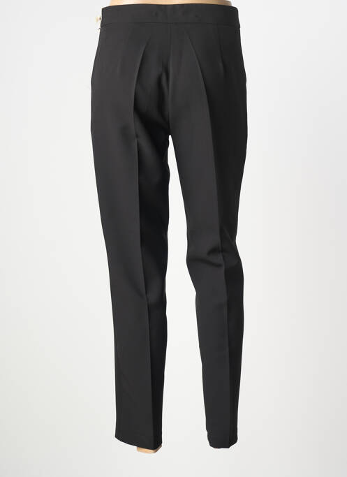 Pantalon slim tissage popeline taille normale noir EMABLUES femme