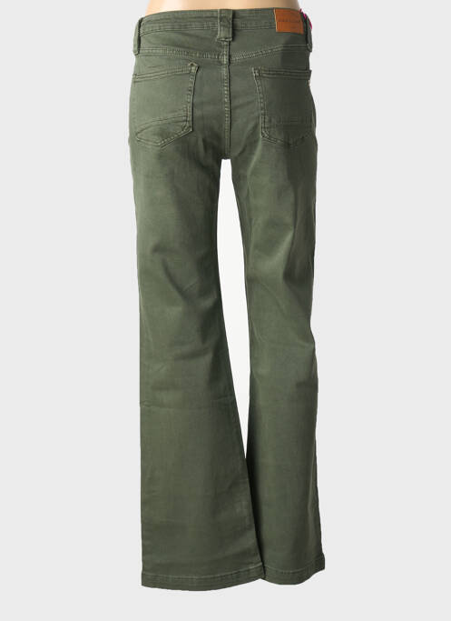 Jeans coupe droite stretch taille normale vert PLACE DU JOUR femme