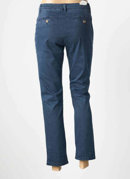 Pantalon chino tissage popeline taille normale bleu ZAC & ZOE femme