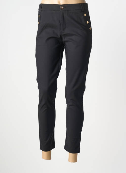 Pantalon 7/8 stretch taille normale noir CHIC & JEUNE femme