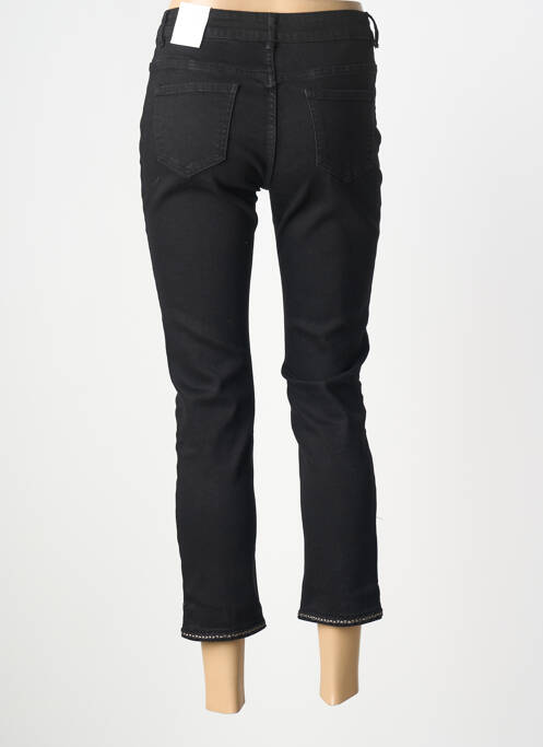 Pantalon 7/8 stretch taille normale noir ONADO femme