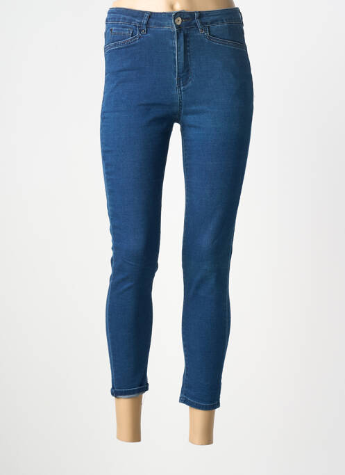 Jeans coupe slim stretch taille normale bleu I.QUING femme